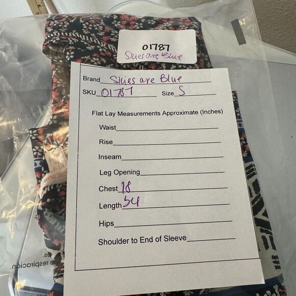 Skies are Blue Womens Blouse Top Size S Floral Sleeveless Keyhole Back - Picture 6 of 6